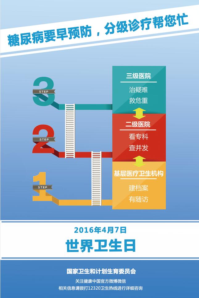 2016年世界卫生日宣传:认识糖尿病